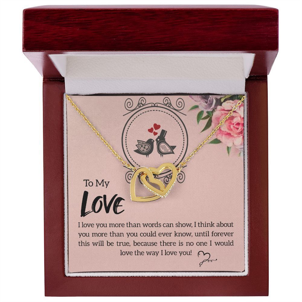 To My Love I Love You More Inseparable Necklace